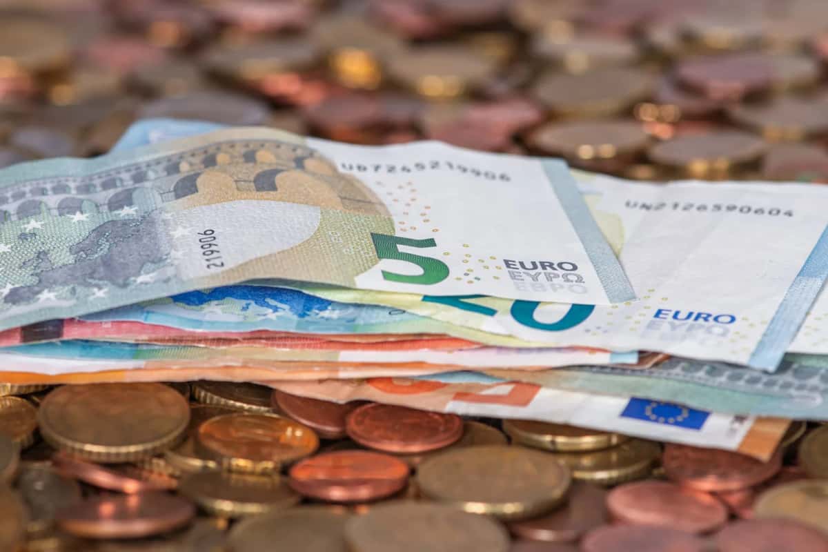 Billets et pièces en euros